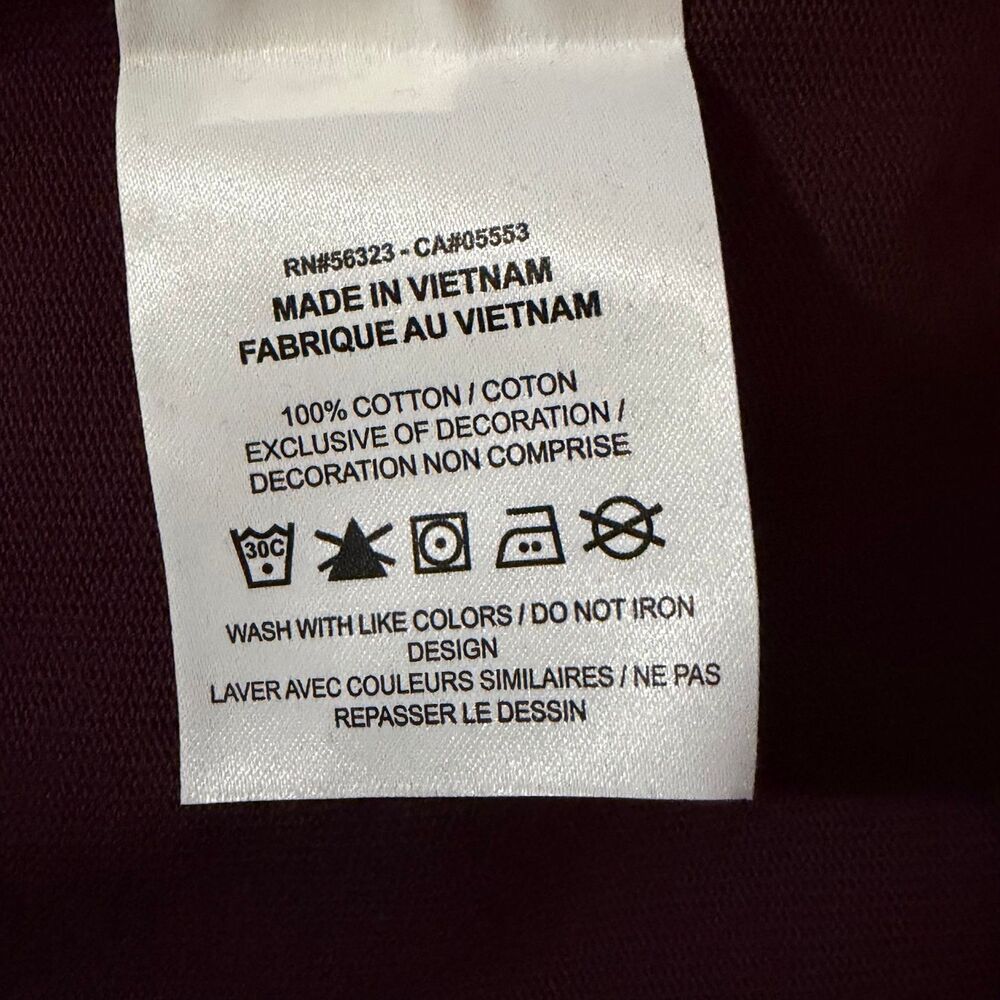 ACG T-Shirt Mens Large Burgundy Long Sleeve Graphic Crew Neck Pullover NWT - Picture 6 of 6